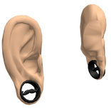 Scene Gauged Mustache Ears