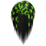 Scene Long Vkei Rockstar Hair (Green Raccoon)