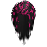 Scene Long Vkei Rockstar Hair (Hot Pink Raccoon)