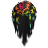 Scene Long Vkei Rockstar Hair (Rainbow Raccoon)