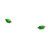 Scene Monster Fluffy Cuffs Green and Pink