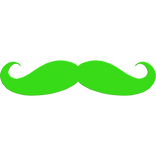 Scene Mustache Green