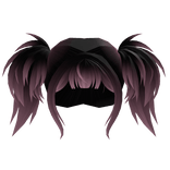 Scene Punk Pigtails Black to Pastel Pink Ombre