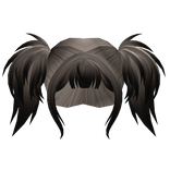 Scene Punk Pigtails Blonde to Black Ombre