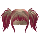 Scene Punk Pigtails Blonde to Hot Pink Ombre