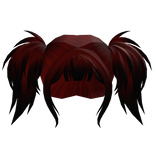 Scene Punk Pigtails Red to Black Ombre