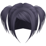 ☆ scene rockstar messy pigtails ashe purple