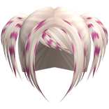 ☆ scene rockstar messy pigtails blonde and pink