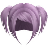 ☆ scene rockstar messy pigtails bright purple