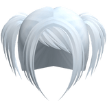 ☆ scene rockstar messy pigtails light blue