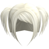 ☆ scene rockstar messy pigtails platinum blonde