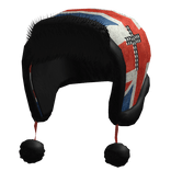 Scene Streetwear Studded Cross Ushanka (UK Flag)