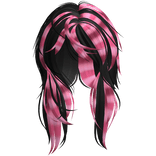 Scene Windy Hair (Black Pink Combo)