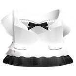 ♡ school girl shirt with ruffles in white & plaid