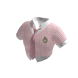 🍀School Uniform Top (Pink)