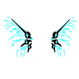 sci-fi wings ( Blue )
