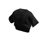 Oversize Tucked Tee (Black)