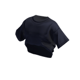 Oversize Tucked Tee (Navy)