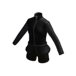 Sculpted Corseted Dress in Black