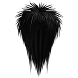 Σ（✸д＠；）unkept scene hair || black