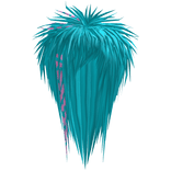 Σ（✸д＠；）unkept scene hair || cyan