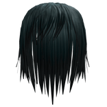 sea blue vkei shiny hair ; highlights