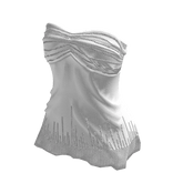 Sequin Tube Top (White)