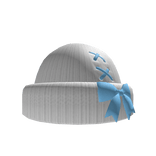 [SET] ꩜ Y2k beanie ꩜ White and Blue ꩜