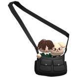 Seungmin and Puppym plush in bag stray kids
