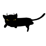 Shadow Cat Demon Pet (EYES MOVE!)