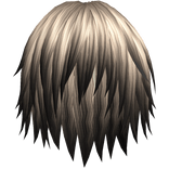 shaggy emo messy anime boy hair blonde and black