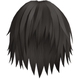 shaggy emo messy anime boy hair in brown