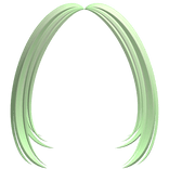 -',ৎ Shaggy Layered Preppy Bangs in Green