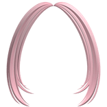 -',ৎ Shaggy Layered Preppy Bangs in Pink