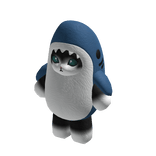 Shark Cat Suit - Black Plush