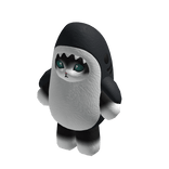 Shark Cat Suit - Black Plush