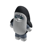 Shark Cat Suit - Gray Plush