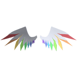 Sharp Rainbow Wings