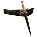 Sheathed Fantasy Silver Paladinin Sword Belt