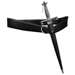 Sheathed Fantasy Silver Paladinin Sword Belt