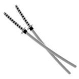 Sheathed White Katannas [Waist]