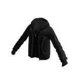 Sherpa Lined Hooded Jacket (Black)