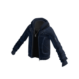 Sherpa Lined Hooded Jacket (Blue)