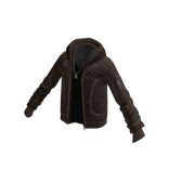 Sherpa Lined Hooded Jacket (Brown)