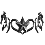 ⭐Shiny Black Star Sigil Crown ⭐