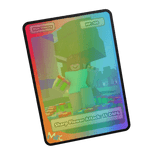 Shiny Blue Dummy Trading Card 