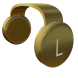 ✅ Shiny Gold Clockwork Headphones