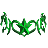 ⭐Shiny Green Star Crown ⭐