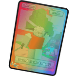 Shiny Red Dummy Trading Card
