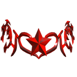 ⭐Shiny Red Star Sigil Crown⭐